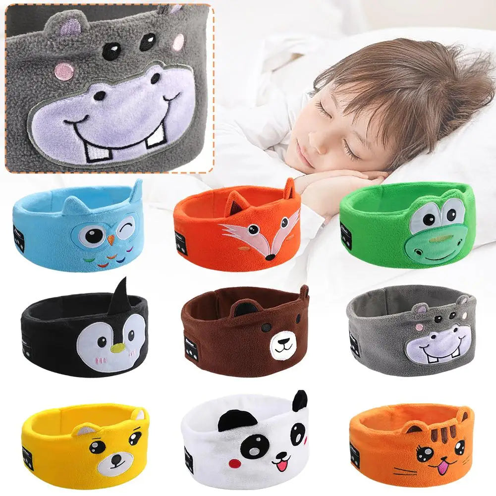 ZenKids Bluetooth Muziek Hoofdband Voor Kinderen - Zacht Comfort Voor Reizen Met Bluetooth 5.0 Luidsprekers