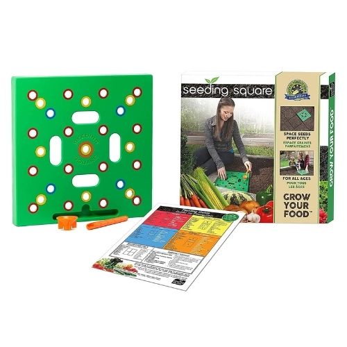 Zaai Sjabloon voor Moestuin - Vierkante Voet Methode
