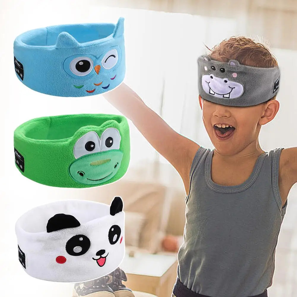 ZenKids Bluetooth Muziek Hoofdband Voor Kinderen - Zacht Comfort Voor Reizen Met Bluetooth 5.0 Luidsprekers