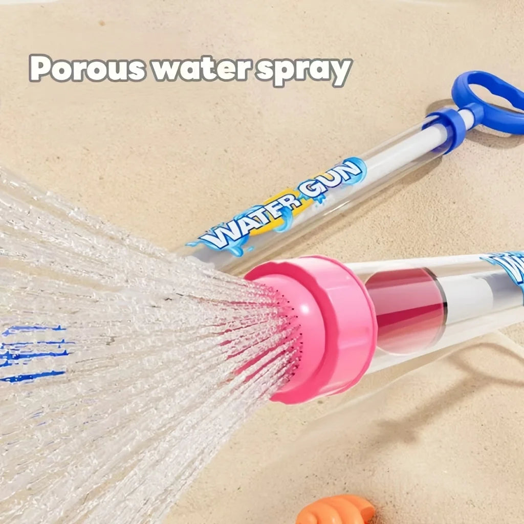 Fireworks Water Blaster - Trekactie Waterspuit Met Doorzichtig Cilinder Voor Zomerse Spelplezier Buiten