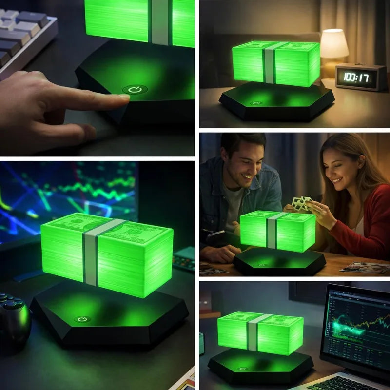 NovaLicht Drijvende Geldlamp - Magneetische Zweeftechnologie Met Warme Ambientverlichting
