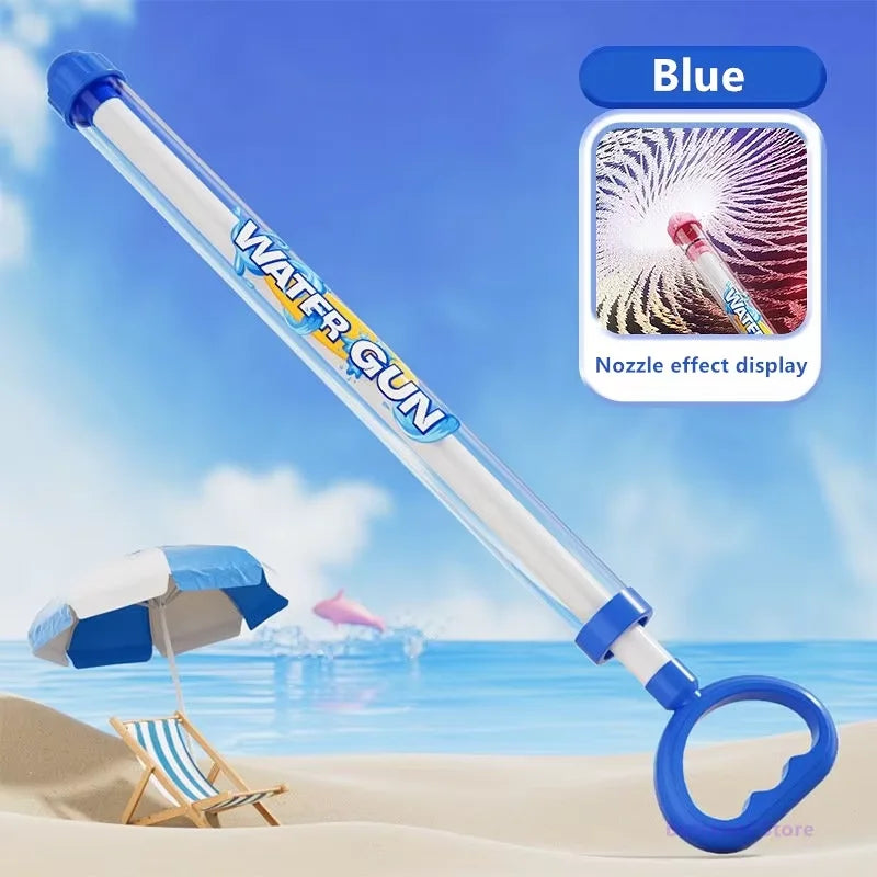 Fireworks Water Blaster - Trekactie Waterspuit Met Doorzichtig Cilinder Voor Zomerse Spelplezier Buiten